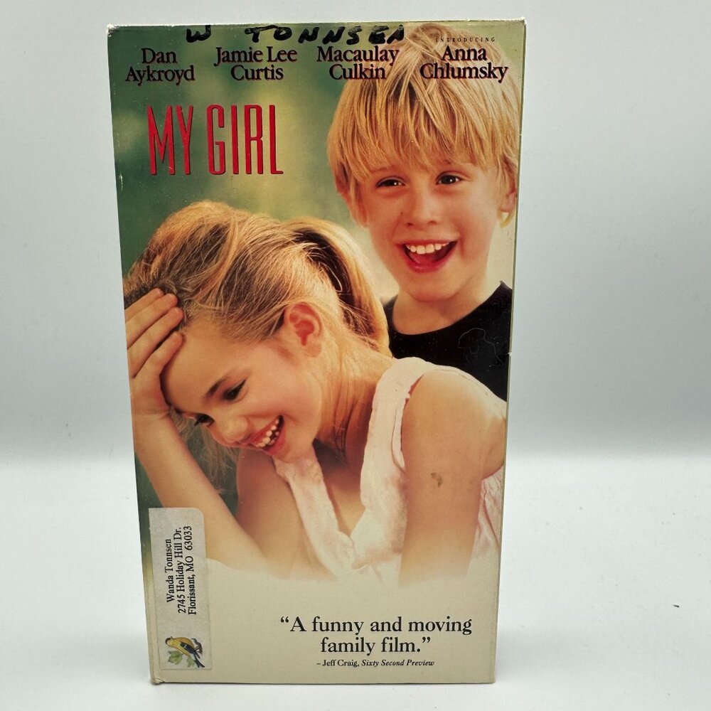 My Girl VHS 1991 Movie Starring Macaulay Culkin Jamie Lee Curtis Family Drama